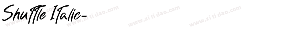 Shuttle Italic字体转换